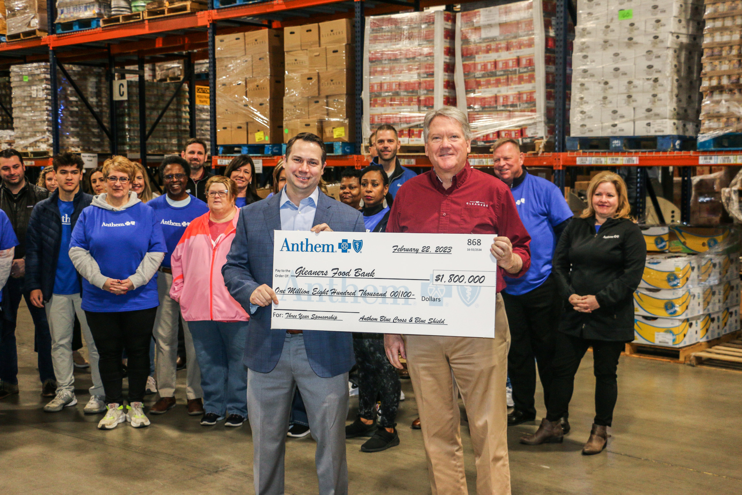 Gleaners Food Bank And Anthem Blue Cross And Blue Shield Renew 